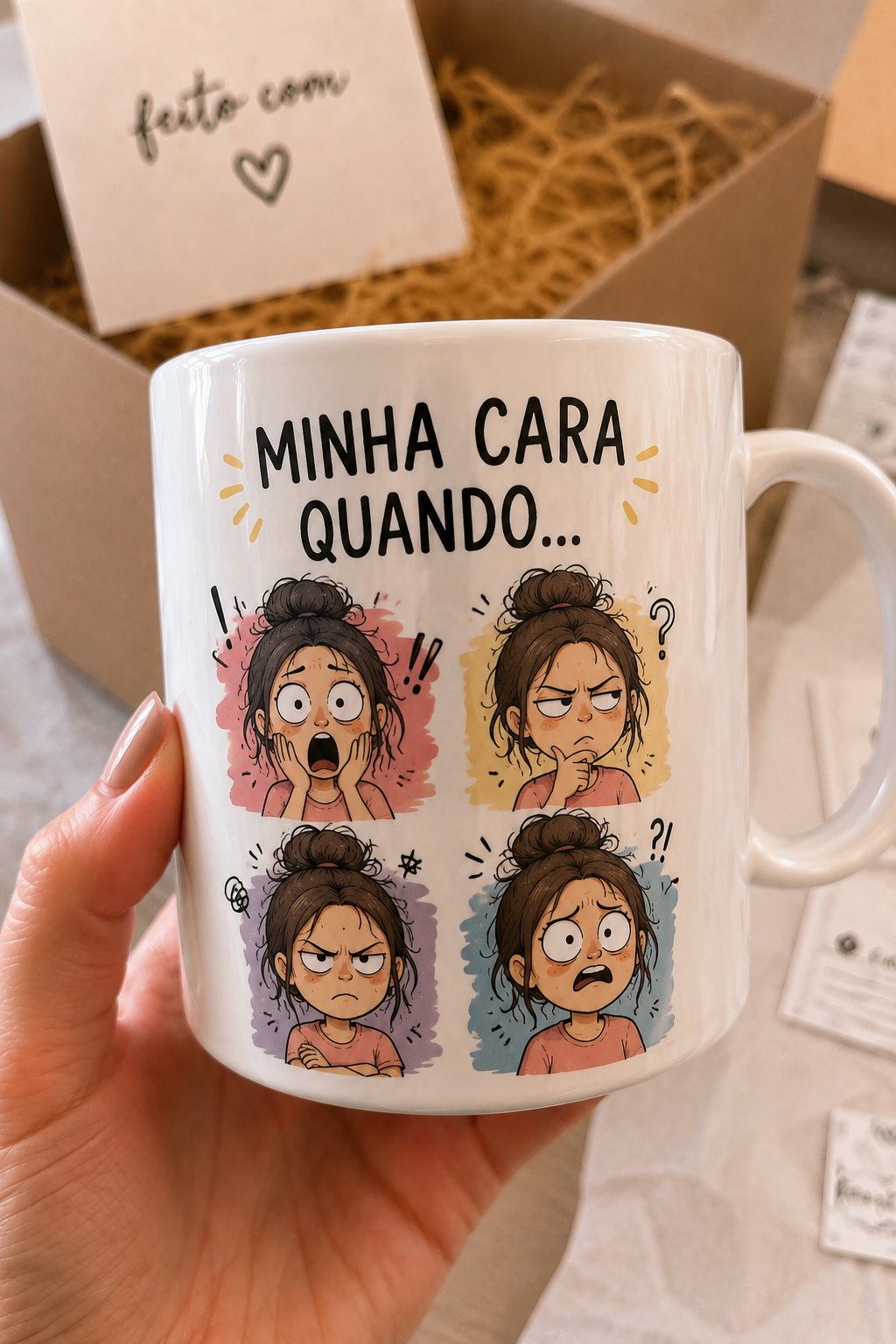 Caneca personalizada Minha cara quando